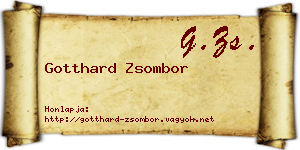 Gotthard Zsombor névjegykártya