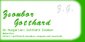 zsombor gotthard business card